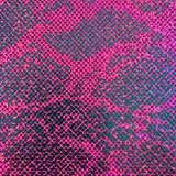 Nylon Spandex Double Foil Snake Print Fabric