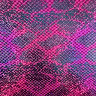 Nylon Spandex Double Foil Snake Print Fabric