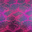 Nylon Spandex Double Foil Snake Print Fabric