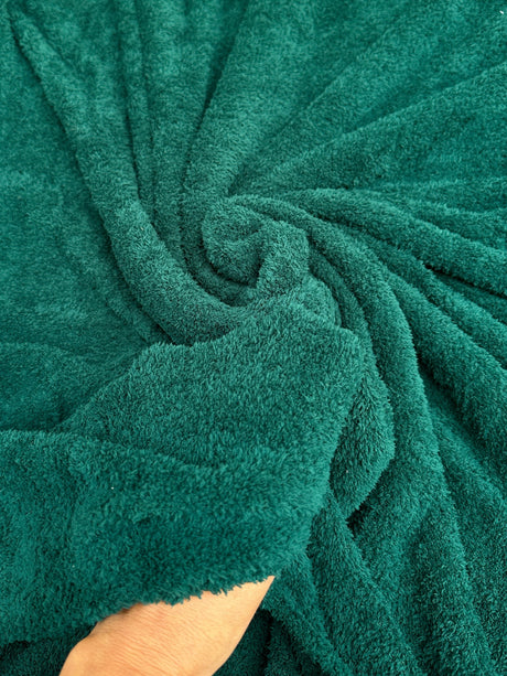 Hunter Green Terry Cloth Knit