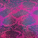 Nylon Spandex Double Foil Snake Print Fabric