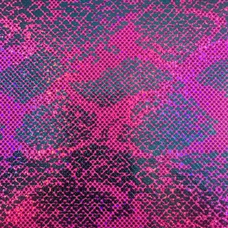 Nylon Spandex Double Foil Snake Print Fabric
