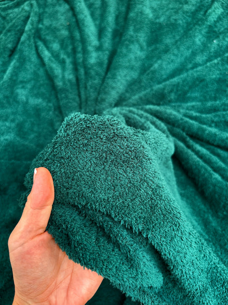 Hunter Green Terry Cloth Knit