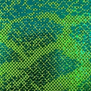 Nylon Spandex Double Foil Snake Print Fabric