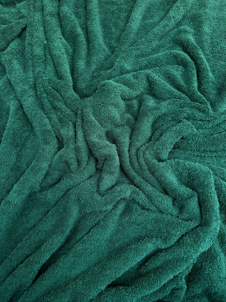 Hunter Green Terry Cloth Knit