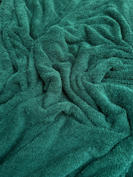 Hunter Green Terry Cloth Knit