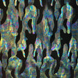 Polyester Spandex Fabric 4-Way Stretch Army Illusion Black Green