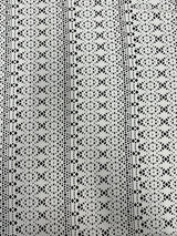 White Crochet Geometric Hollow Out Knit