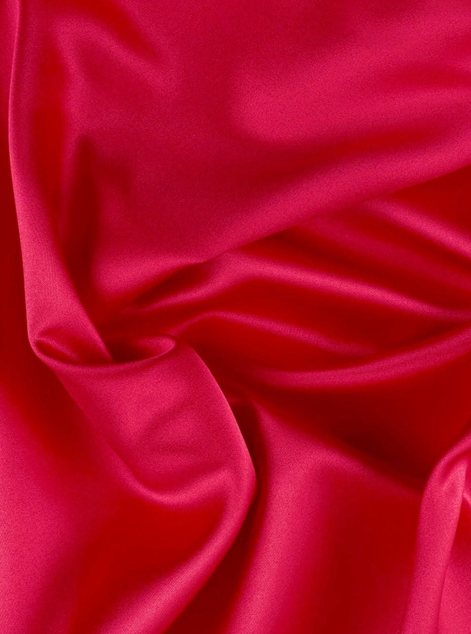 Red Polyester Satin