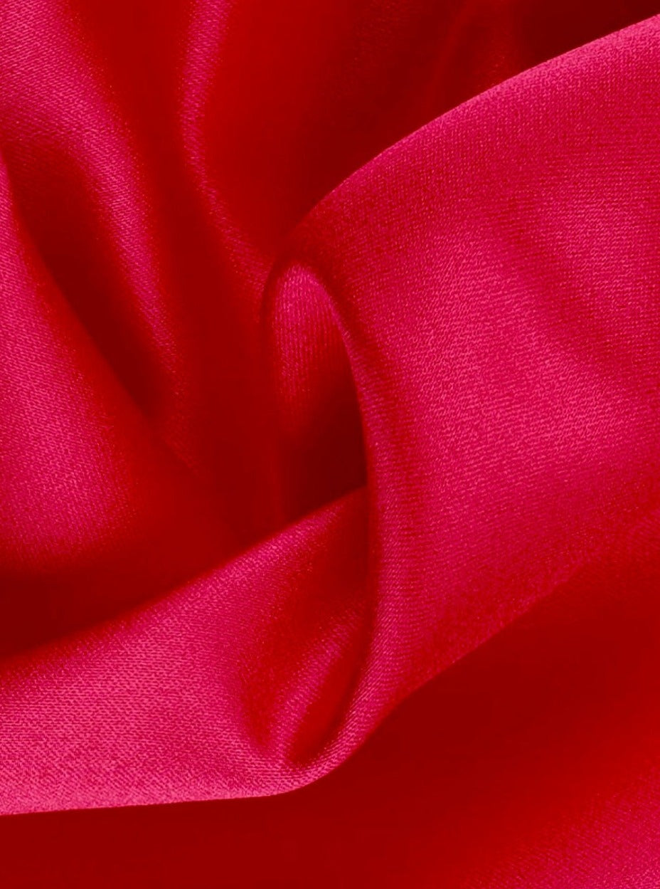 Red Polyester Satin