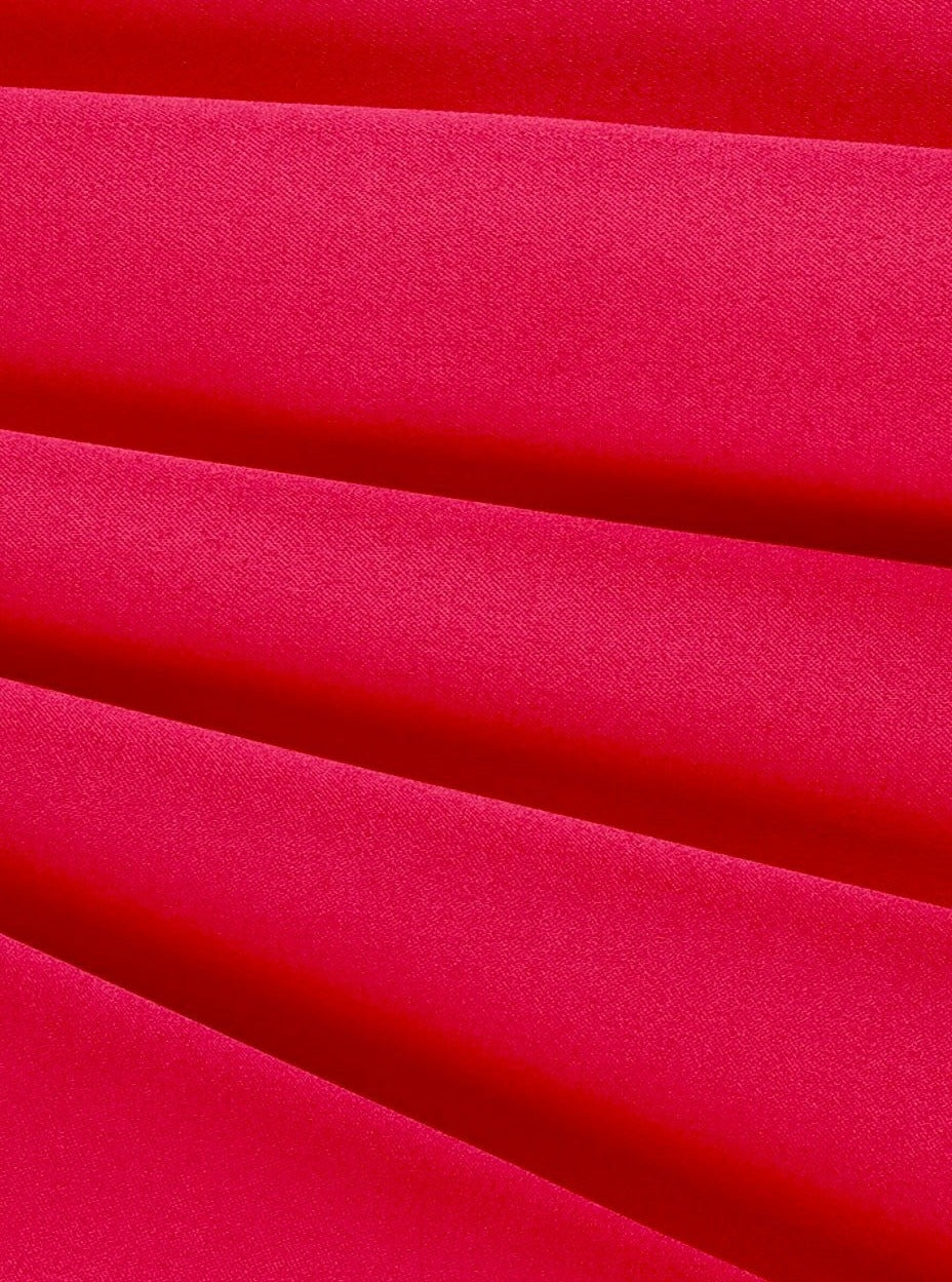 Red Polyester Satin
