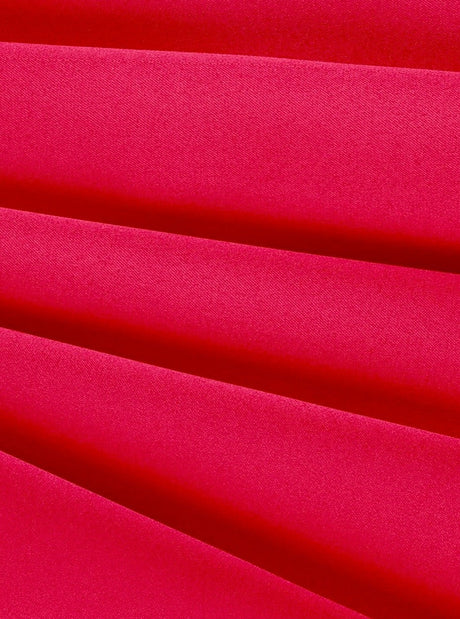 Red Polyester Satin