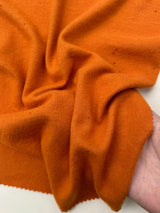 Buttery Spandex Faux Cashmere Knit Burnt Orange