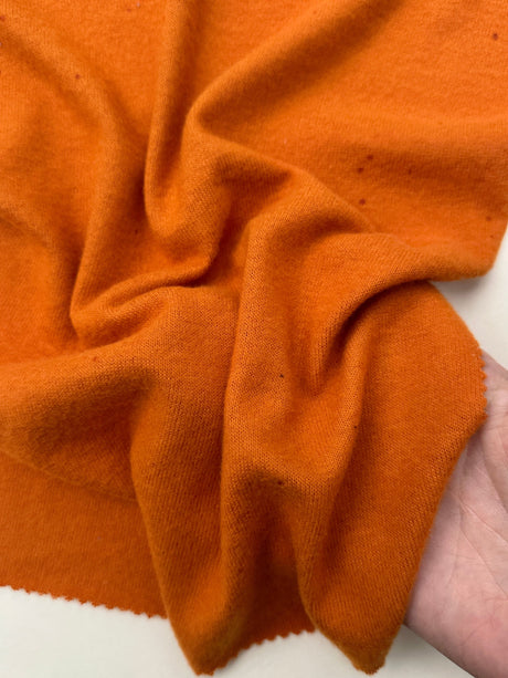Buttery Spandex Faux Cashmere Knit Burnt Orange