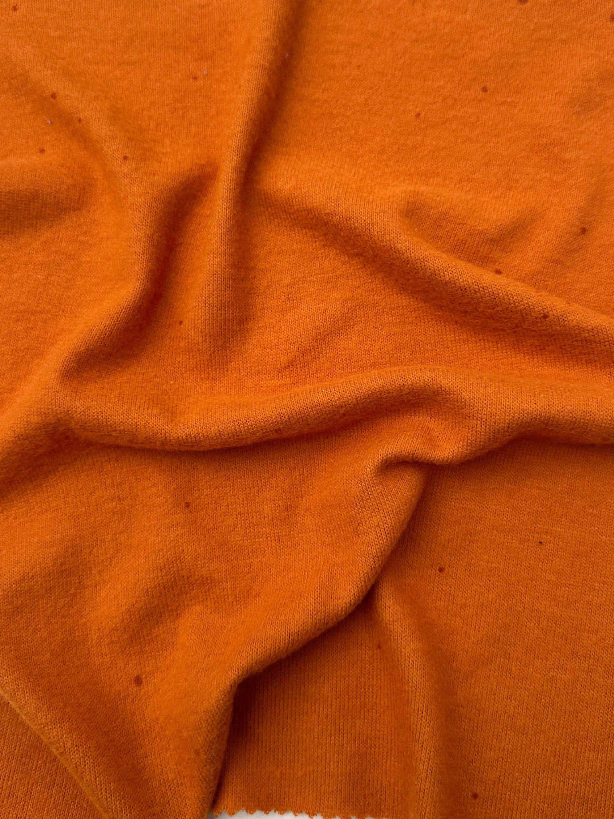 Buttery Spandex Faux Cashmere Knit Burnt Orange