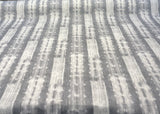 Ellen Degeneres Cap De Pera Cotton Fabric - Smoke Gray, White Stripe, 54" Width (1 Yard)