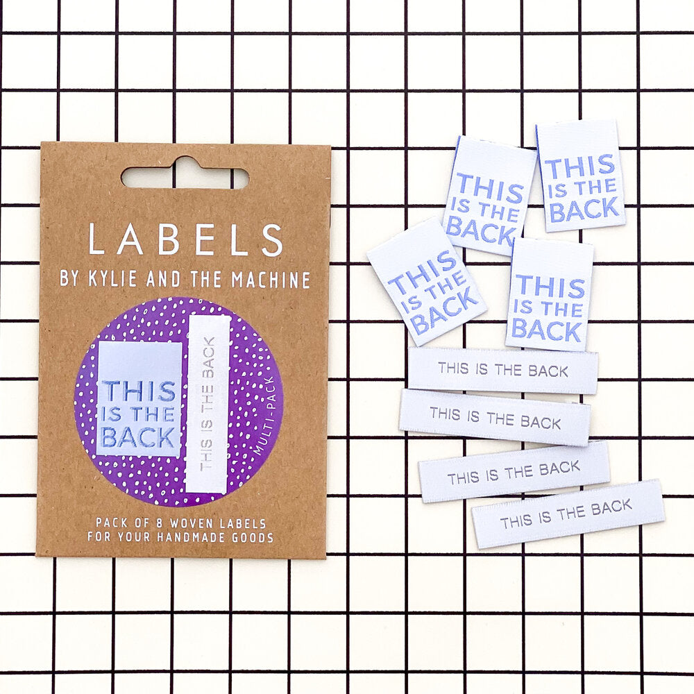 Woven Labels "This is The Back" 10 Pack
