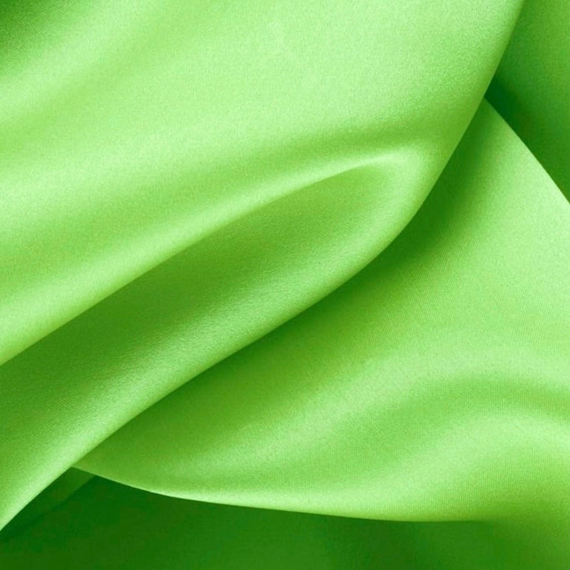 Lime Green Satin