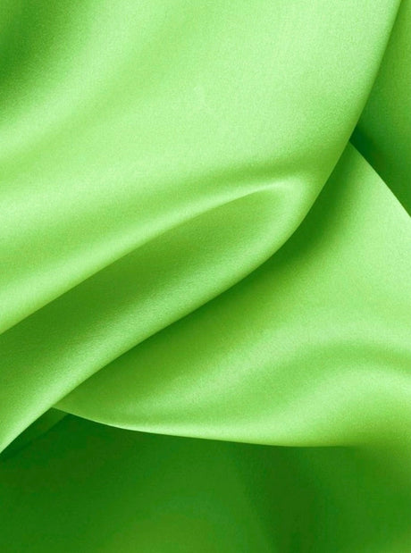 Lime Green Satin