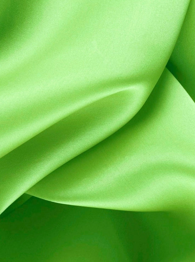 Lime Green Satin