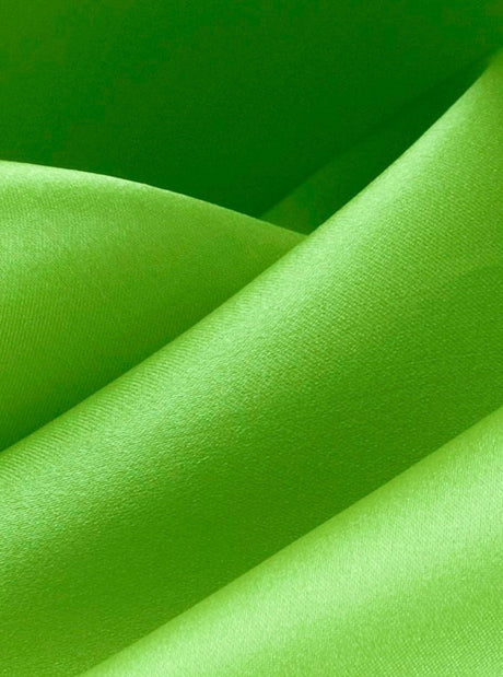 Lime Green Satin