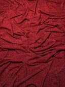 Stretch Metallic Lurex Knit Burgundy