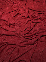 Stretch Metallic Lurex Knit Burgundy