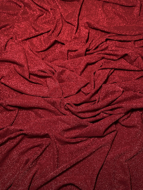 Stretch Metallic Lurex Knit Burgundy