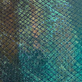 Stretch Velvet Fabric Foiled Diamond Snake 60" Width