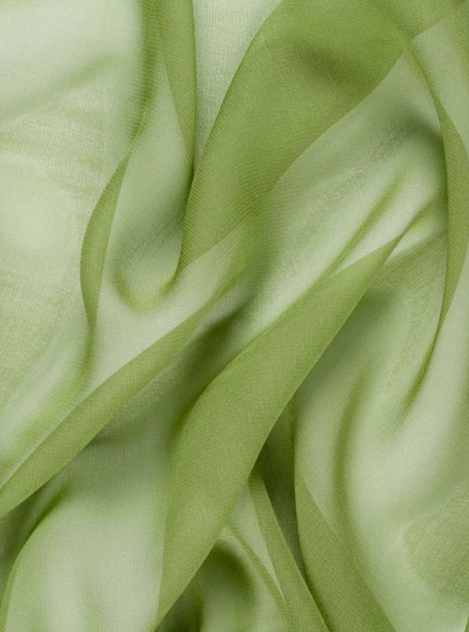 Sheer Sage Green Chiffon