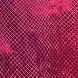 Stretch Velvet Fabric Foiled Diamond Snake 60" Width