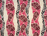 Monstera Tribal Print Polyester Glitter Fabric - Pink, Orange, Yellow, Blue, 36" X 60" (1 Yard)