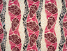 Monstera Tribal Print Polyester Glitter Fabric - Pink, Orange, Yellow, Blue, 36" X 60" Width (1 Yard)