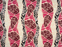 Polyester Glitter Fabric Monstera Tribal Print