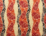 Polyester Glitter Fabric Monstera Tribal Print