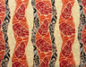 Monstera Tribal Print Polyester Glitter Fabric - Pink, Orange, Yellow, Blue, 36" X 60" (1 Yard)