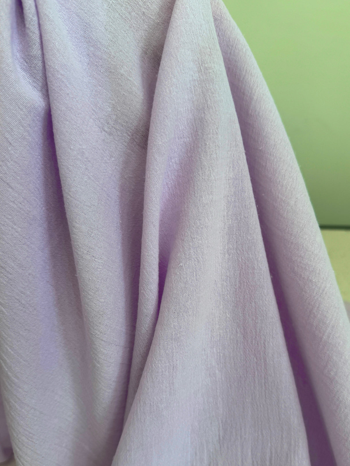 Cotton Gauze Lilac Crinkle