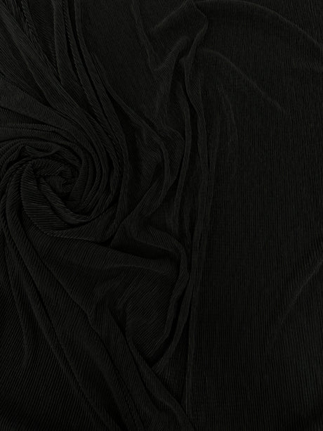Black Pleated Knit