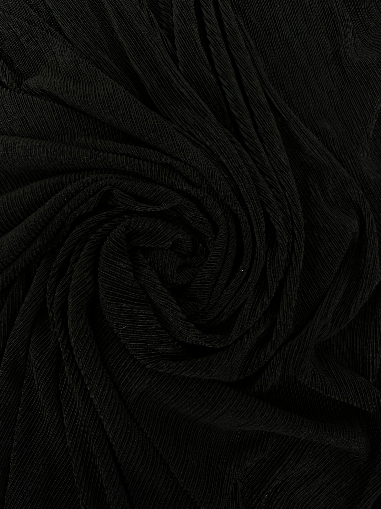 Black Pleated Knit