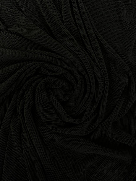 Black Pleated Knit