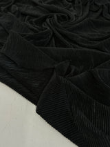 Black Pleated Knit