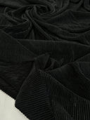 Black Pleated Knit