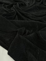 Black Pleated Knit