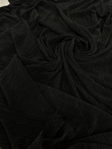 Black Pleated Knit