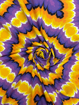 Purple Tie-Dye Illusion Spandex Fabric - Purple Tie-Dye, 58"/60" Width (1 Yard)