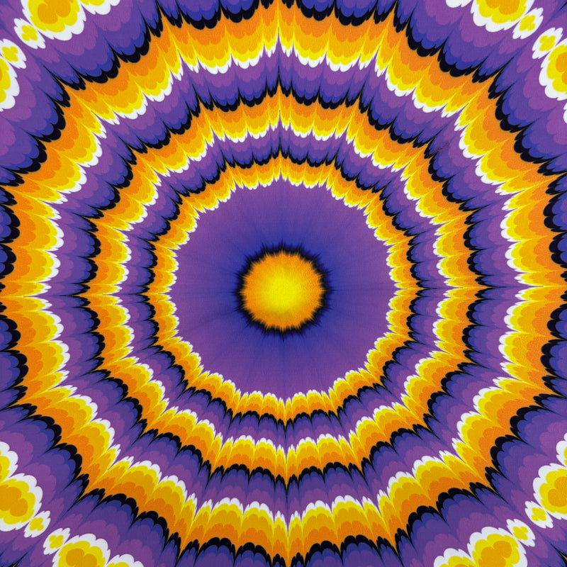 Purple Tie-Dye Illusion Spandex Fabric - Purple Tie-Dye, 58"/60" Width (1 Yard)