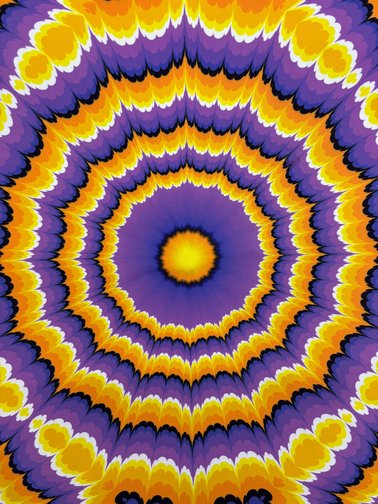 Purple Tie-Dye Illusion Spandex Fabric - Purple Tie-Dye, 58"/60" Width (1 Yard)
