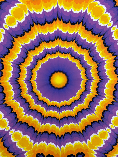 Purple Tie-Dye Illusion Spandex Fabric - Purple Tie-Dye, 58"/60" Width (1 Yard)