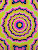 Yellow Tie-Dye Illusion Spandex Fabric - Yellow Tie-Dye, 58"/60" Width (1 Yard)