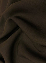 Dark Brown Poly Poplin